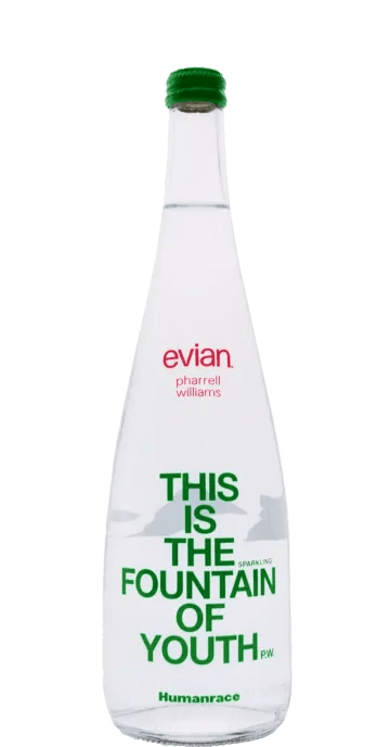 Evian X Pharrell Williams Humanrace Sparkling Water 6PK Water Evian 