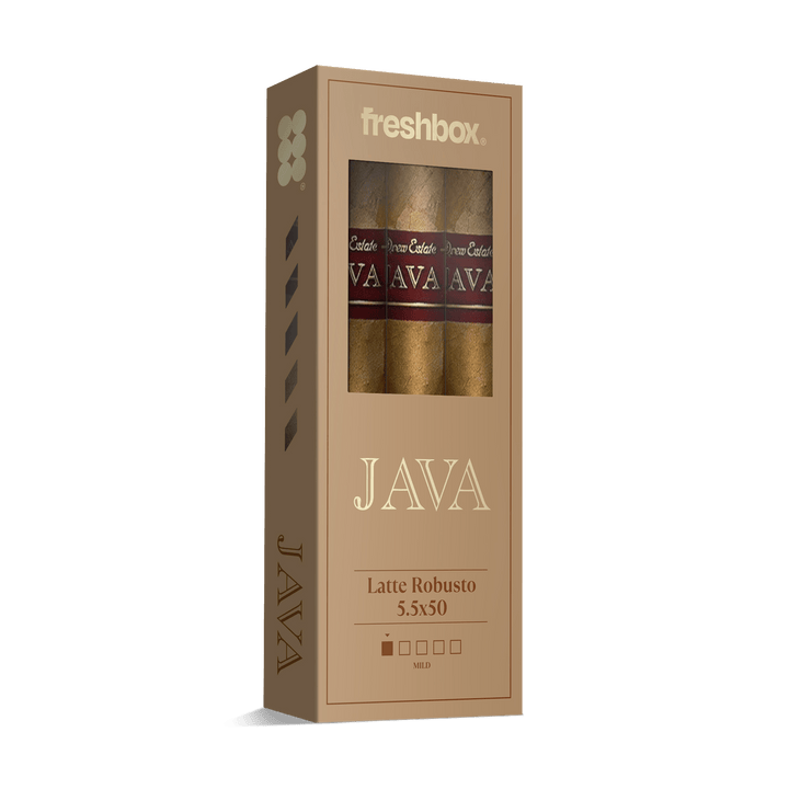 Java Latte Robusto 5.5x50 FreshBox | Cigar 3-Pack FreshBox Java 