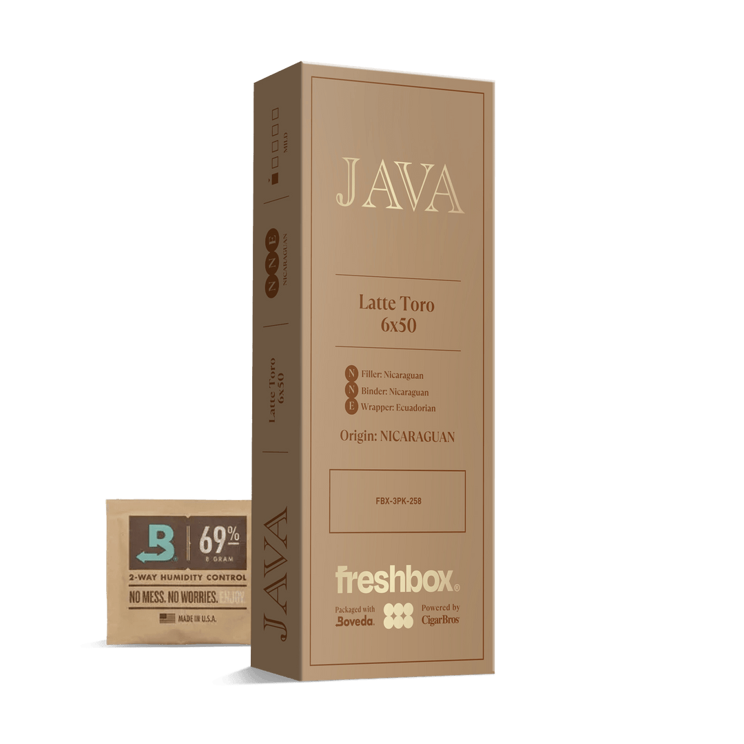 Java Latte Toro 6x50 FreshBox | Cigar 3-Pack FreshBox Java 
