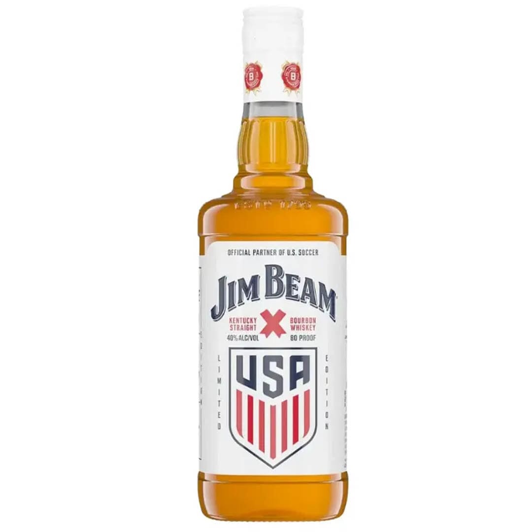 Jim Beam US Soccer Federation Edition Kentucky Straight Bourbon 750mL Whiskey Caviar 