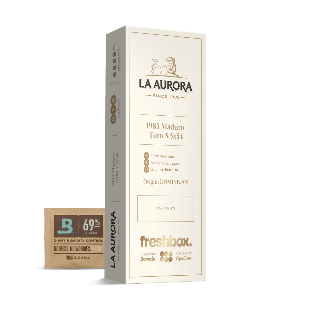 La Aurora 1985 Maduro Toro 5.5x54 FreshBox | Cigar 3-Pack FreshBox La Aurora 