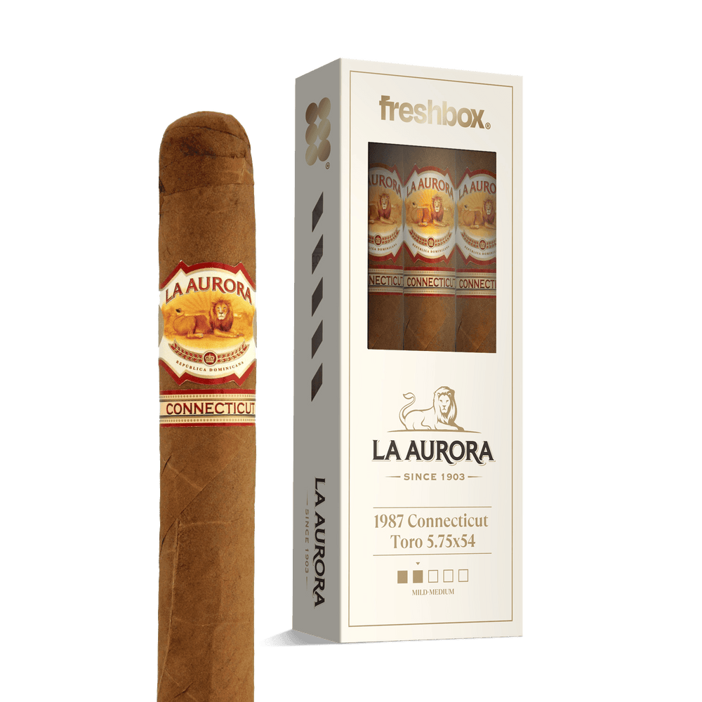 La Aurora 1987 Connecticut Toro 5.75x54 FreshBox | Cigar 3-Pack FreshBox La Aurora 