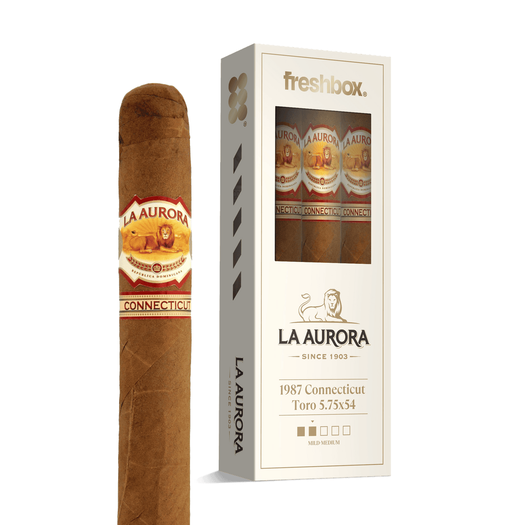 La Aurora 1987 Connecticut Toro 5.75x54 FreshBox | Cigar 3-Pack FreshBox La Aurora 