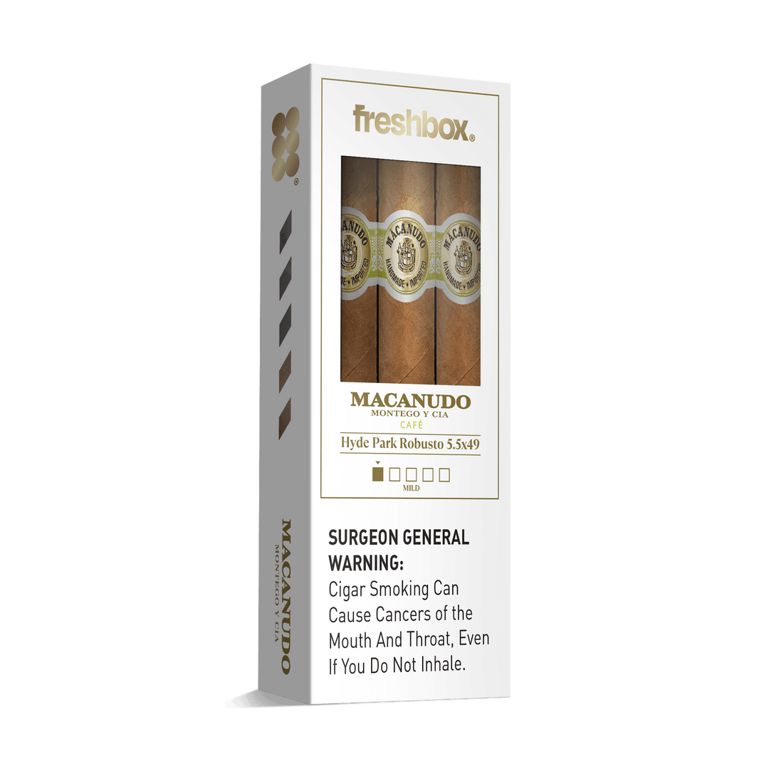 Macanudo Hyde Park 5.5x49 FreshBox | Cigar 3-Pack FreshBox Macanudo 