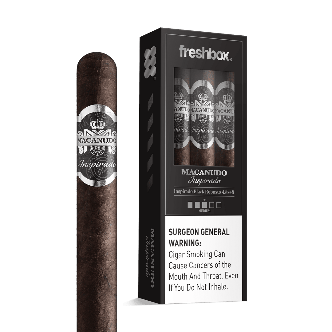Macanudo Inspirado Black Robusto 4.8x48 FreshBox | Cigar 3-Pack FreshBox Macanudo 
