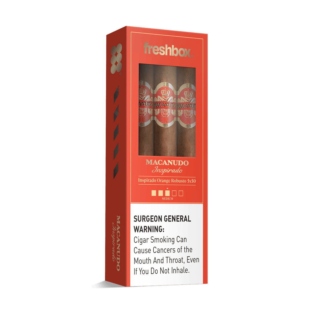 Macanudo Inspirado Orange Robusto 5x50 FreshBox | Cigar 3-Pack FreshBox Macanudo 