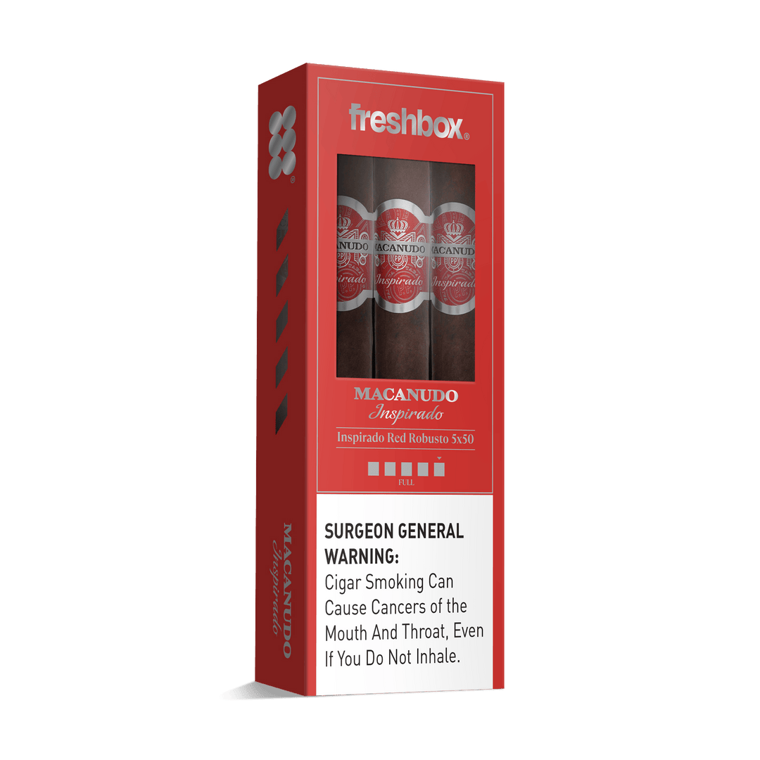 Macanudo Inspirado Red Robusto 5x50 FreshBox | Cigar 3-Pack FreshBox Macanudo 