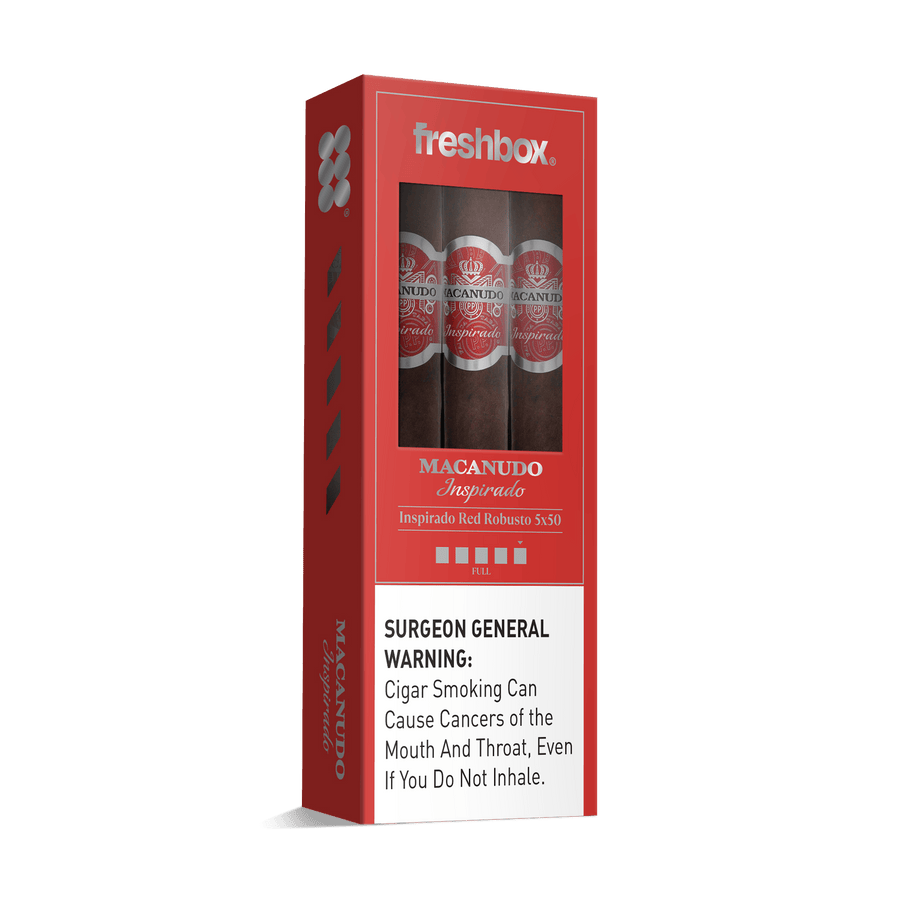 Macanudo Inspirado Red Robusto 5x50 FreshBox | Cigar 3-Pack FreshBox Macanudo 