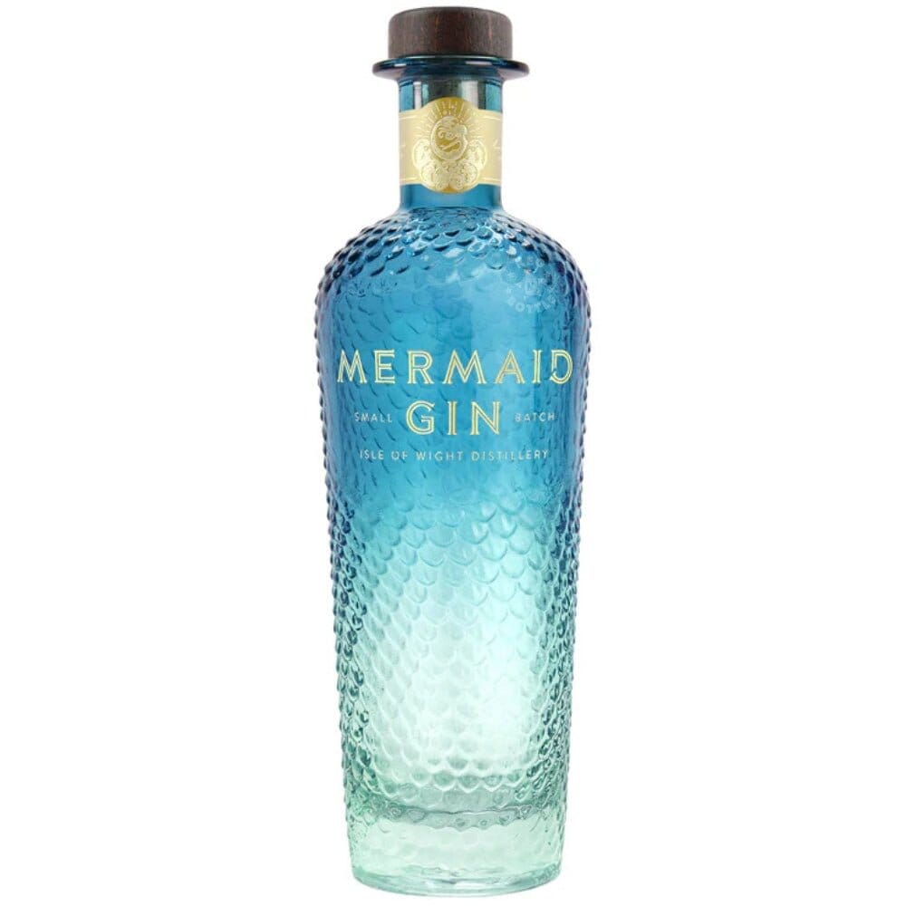 Mermaid Gin London Dry Gin 84 Proof Award-Winning Coastal Gin Mermaid 