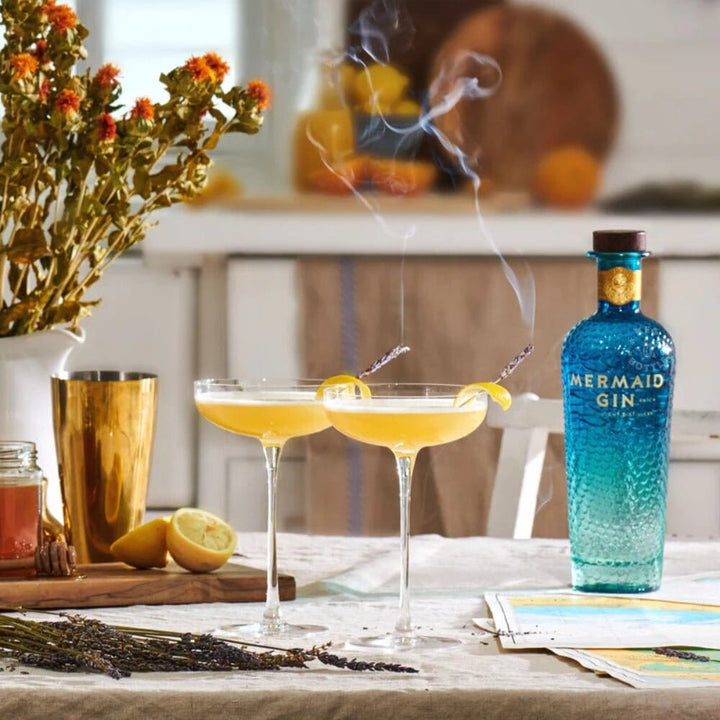 Mermaid Gin London Dry Gin 84 Proof Award-Winning Coastal Gin Mermaid 