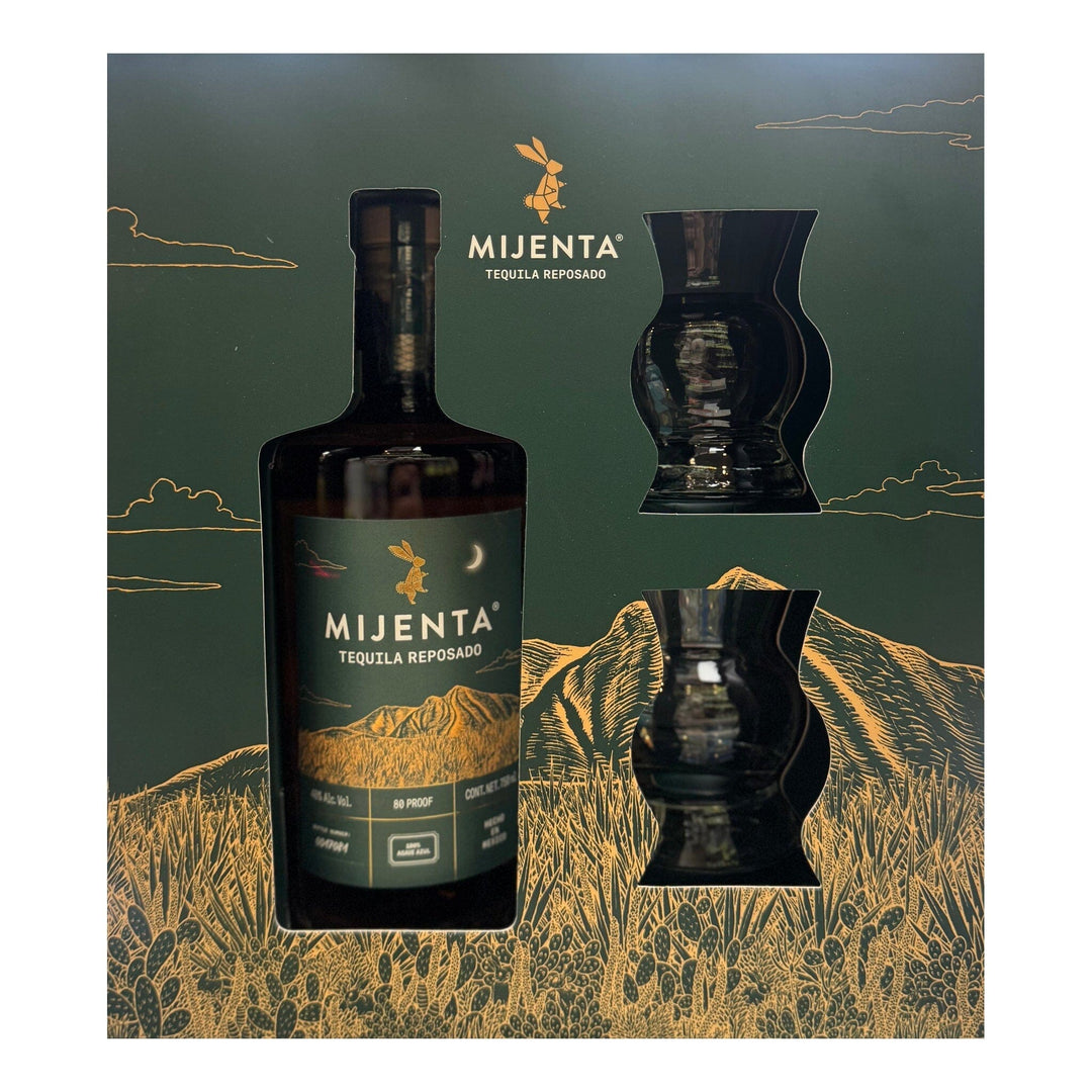 Mijenta Tequila Reposado Gift Set With 2 Glasses Tequila Mijenta 