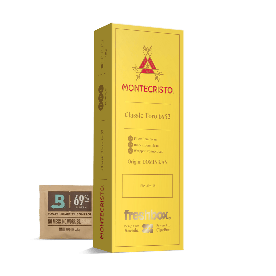 Montecristo Classic Toro 6x52 FreshBox | Cigar 3-Pack FreshBox Montecristo 