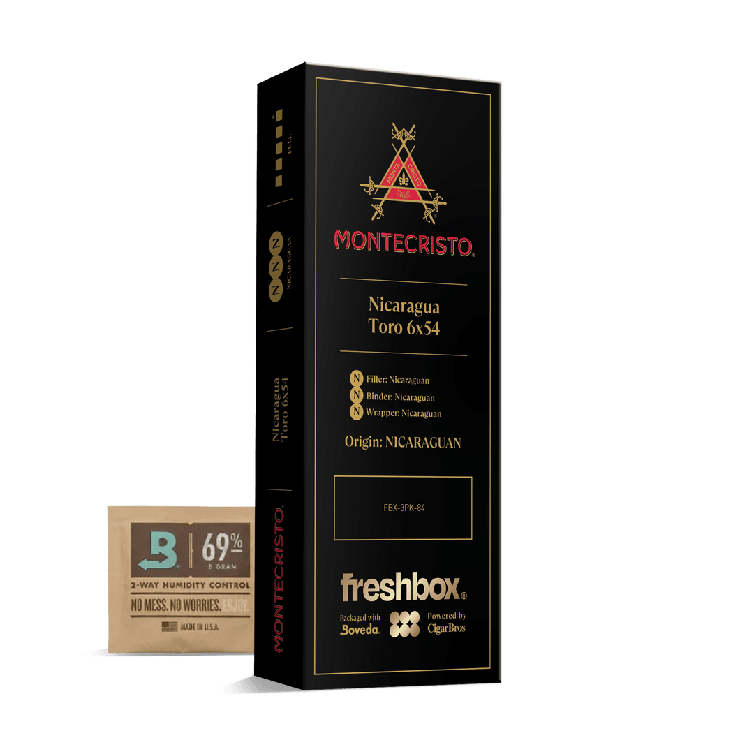 Montecristo Nicauraga Toro 6x54 FreshBox | Cigar 3-Pack FreshBox Montecristo 