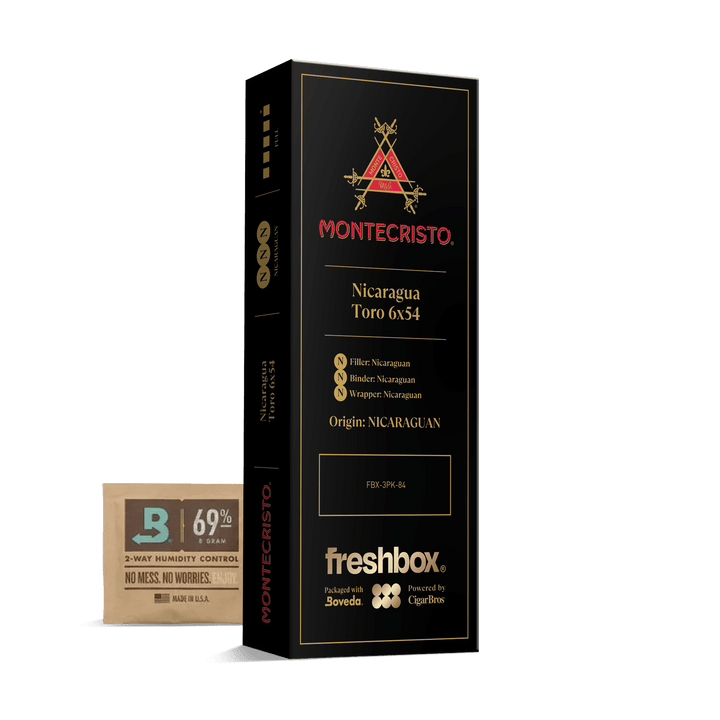 Montecristo Nicauraga Toro 6x54 FreshBox | Cigar 3-Pack FreshBox Montecristo 