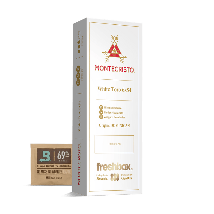 Montecristo White Toro 6x54 FreshBox | Cigar 3-Pack FreshBox Montecristo 