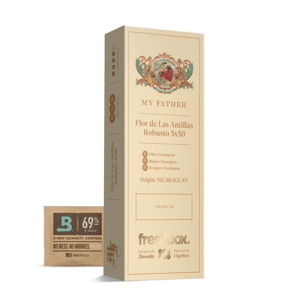My Father Flor De Las Antillas Robusto 5x50 FreshBox | Cigar 3-Pack FreshBox My Father 