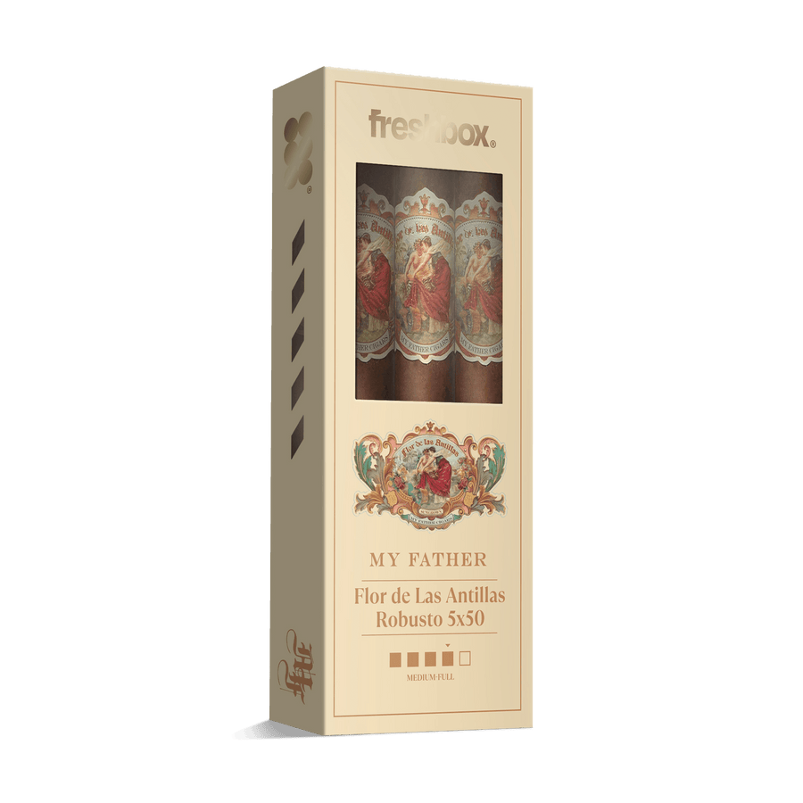 My Father Flor De Las Antillas Robusto 5x50 FreshBox | Cigar 3-Pack FreshBox My Father 