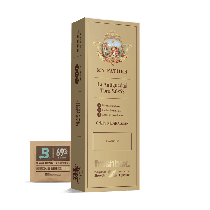 My Father La Antiguedad Toro 5.6x55 FreshBox | Cigar 3-Pack FreshBox My Father 