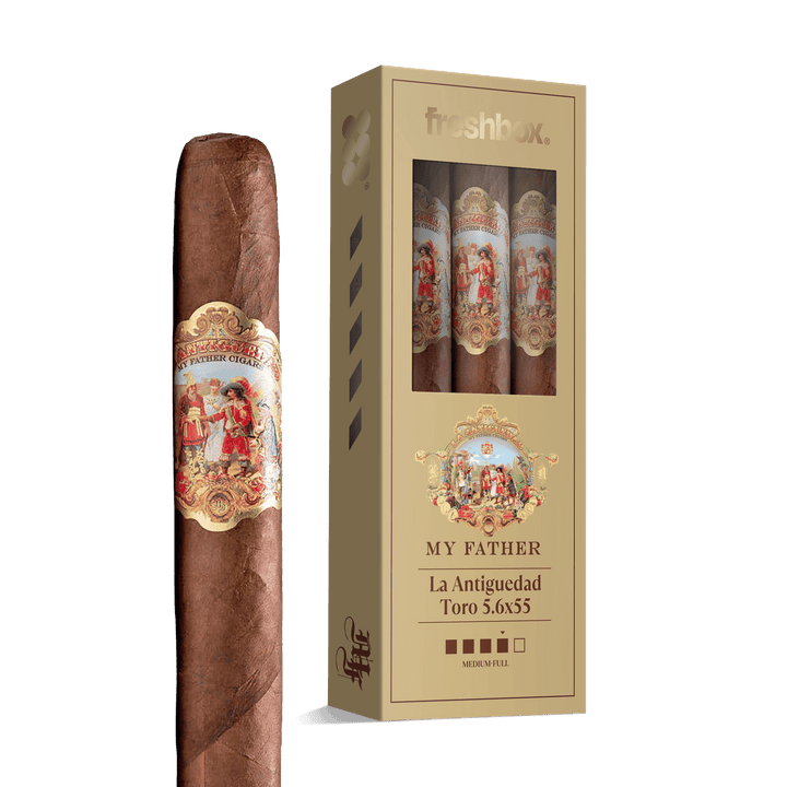 My Father La Antiguedad Toro 5.6x55 FreshBox | Cigar 3-Pack FreshBox My Father 
