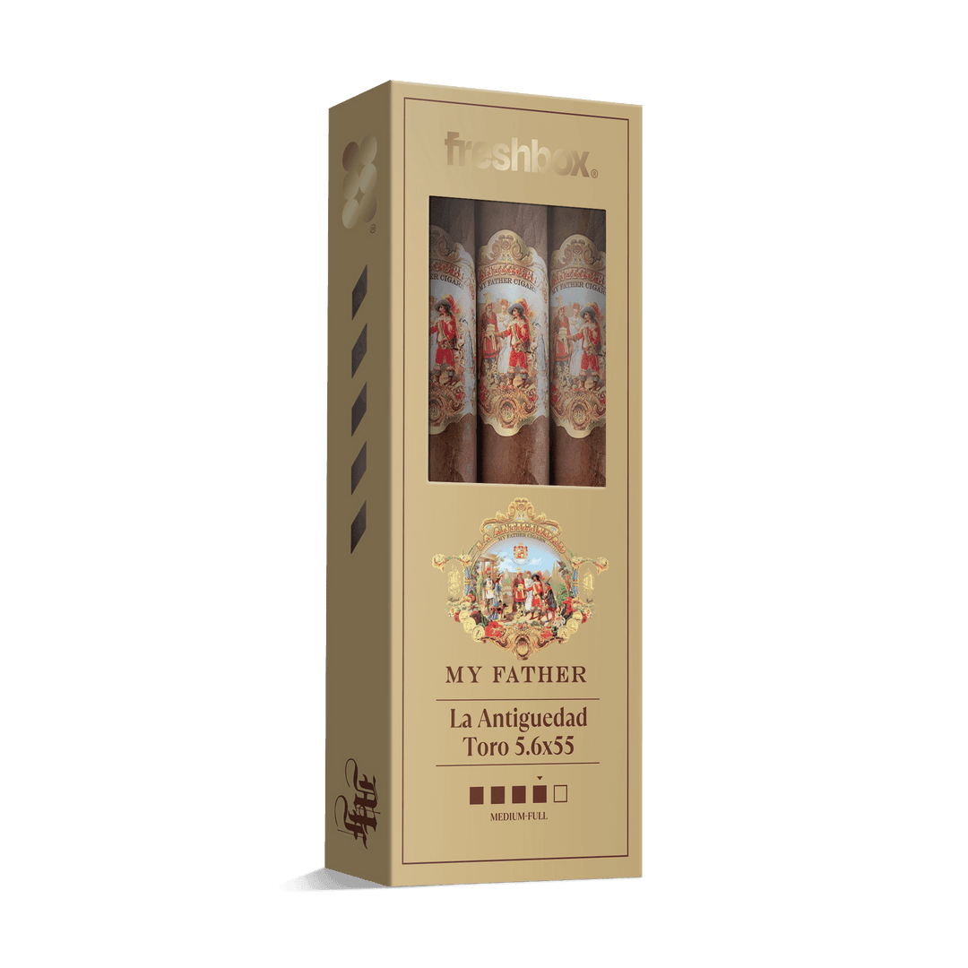 My Father La Antiguedad Toro 5.6x55 FreshBox | Cigar 3-Pack FreshBox My Father 