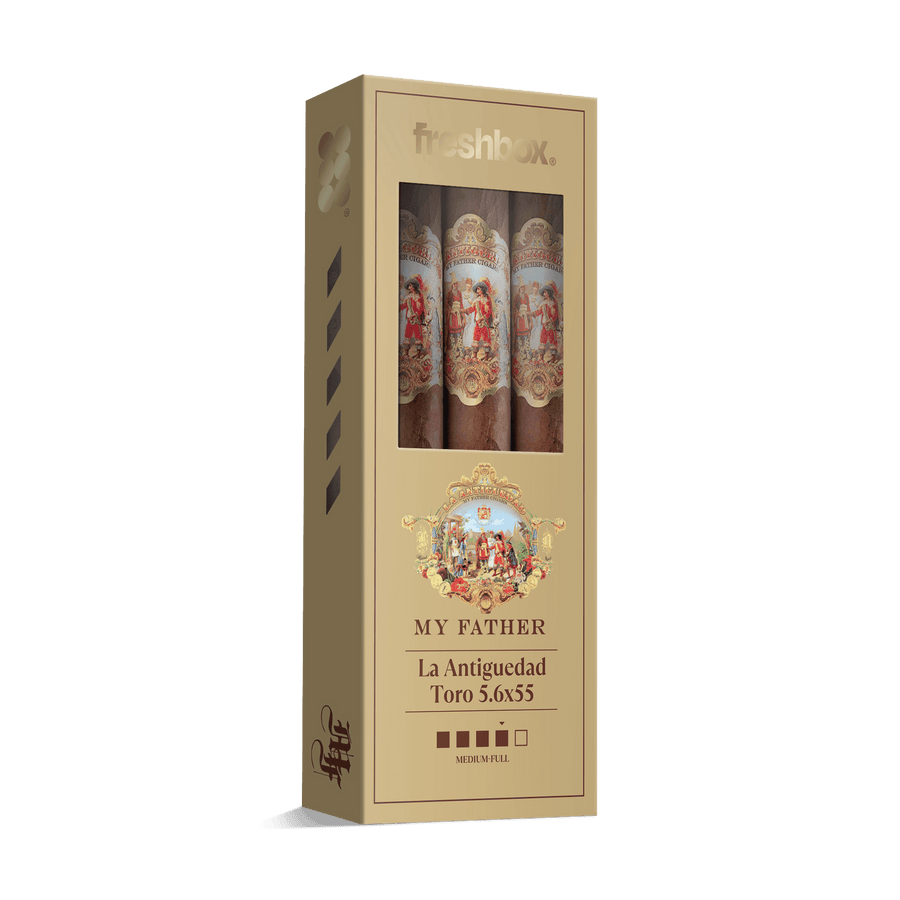 My Father La Antiguedad Toro 5.6x55 FreshBox | Cigar 3-Pack FreshBox My Father 