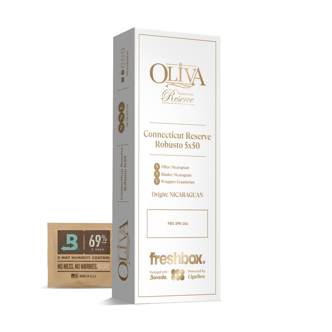 Oliva Connecticut Reserve Robusto 5x50 FreshBox | Cigar 3-Pack FreshBox Oliva 