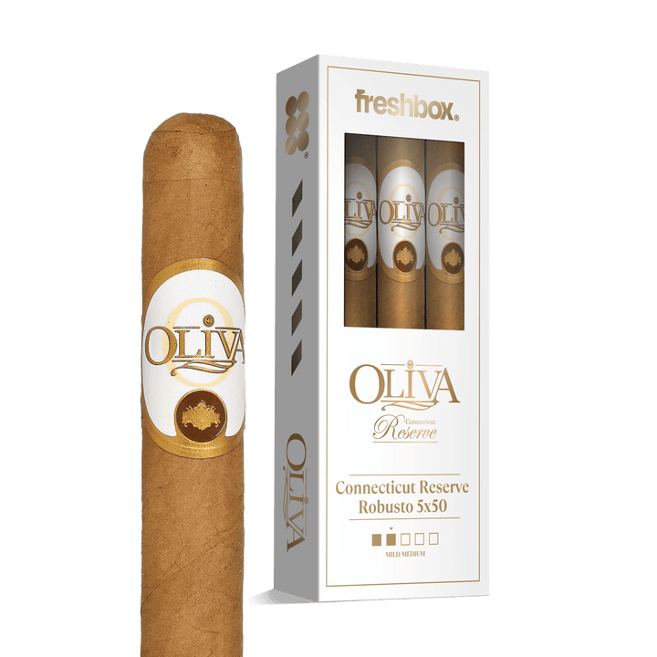 Oliva Connecticut Reserve Robusto 5x50 FreshBox | Cigar 3-Pack FreshBox Oliva 