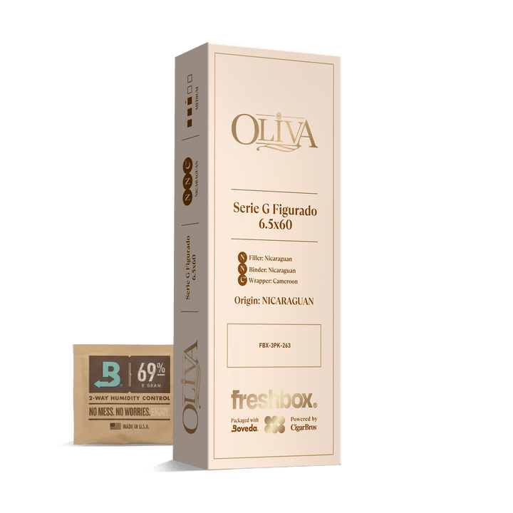 Oliva Serie G Figurado 6.5x60 FreshBox | Cigar 3-Pack FreshBox Oliva 