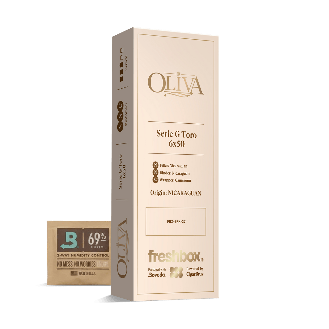 Oliva Serie G Toro 6x50 FreshBox | Cigar 3-Pack FreshBox Oliva 