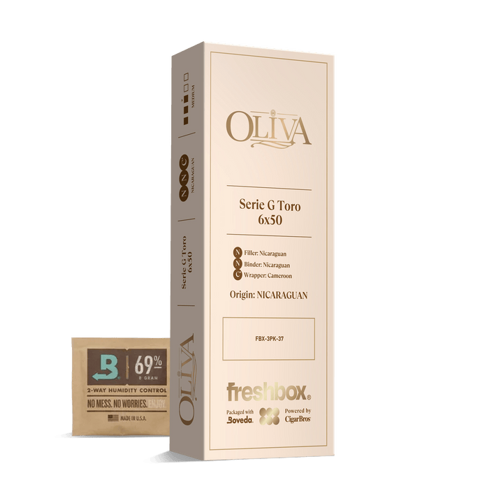Oliva Serie G Toro 6x50 FreshBox | Cigar 3-Pack FreshBox Oliva 