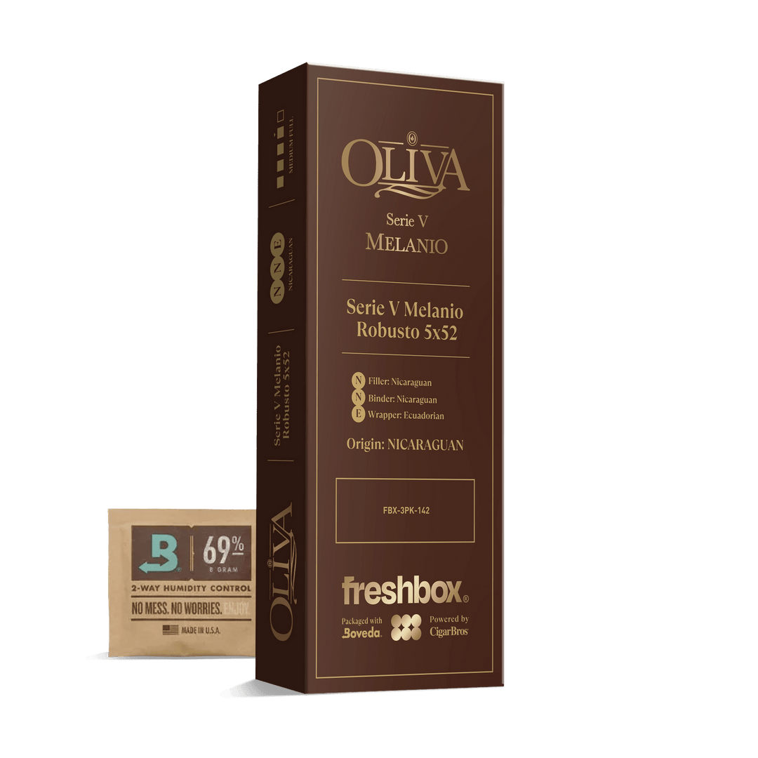 Oliva Serie V Melanio Robusto 5x52 FreshBox | Cigar 3-Pack FreshBox Oliva 