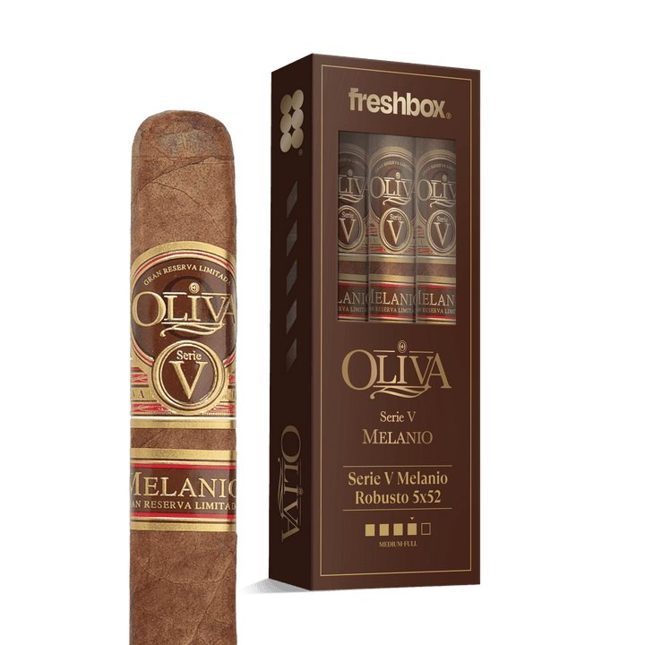 Oliva Serie V Melanio Robusto 5x52 FreshBox | Cigar 3-Pack FreshBox Oliva 