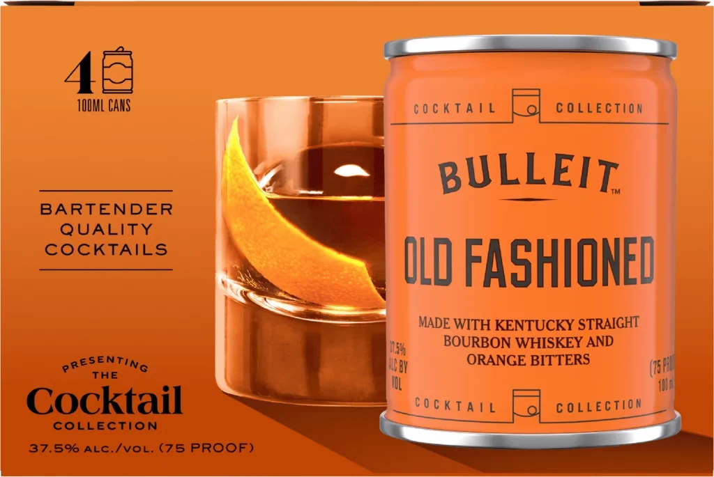 Bulleit Old Fashioned Cocktail Cans 100mL 4PK Ready-To-Drink Cocktails Bulleit 