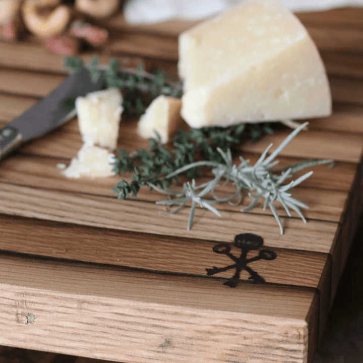Bourbon Barrel Stave Cutting Board: Large Square Home & Bar Pappy & Company 
