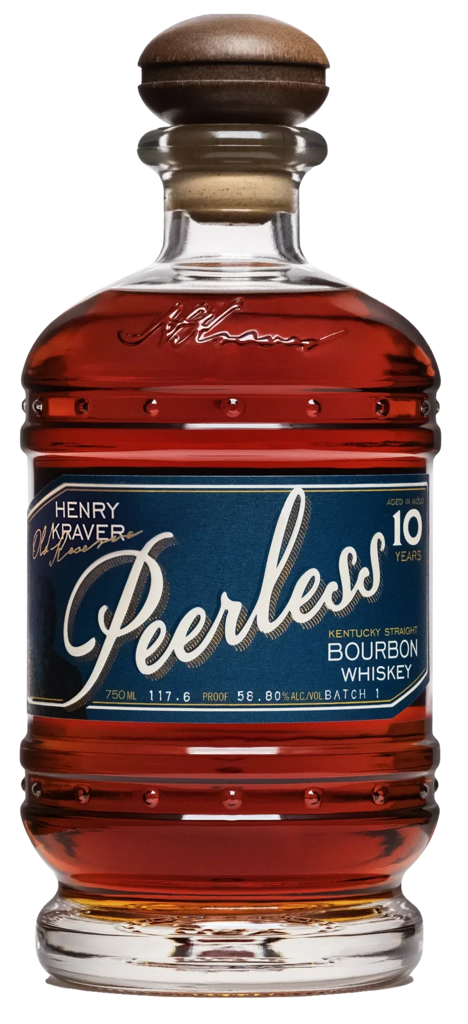 Peerless Henry Kraver Old Reserve 10 Year Bourbon Whiskey Whiskey Peerless 
