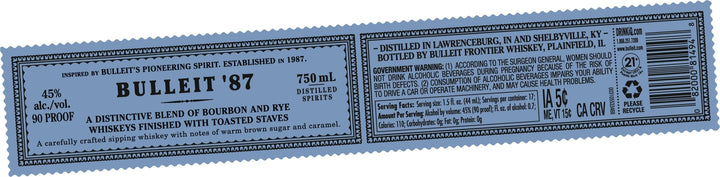 Bulleit '87 Frontier Whiskey