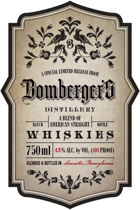 Bomberger’s Distillery Special Limited Release Bourbon Bomberger’s Declaration 