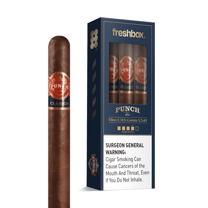 Punch Elites E.M.S. 5.2x45 FreshBox | Cigar 3-Pack FreshBox Punch 
