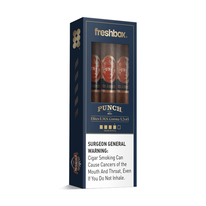 Punch Elites E.M.S. 5.2x45 FreshBox | Cigar 3-Pack FreshBox Punch 