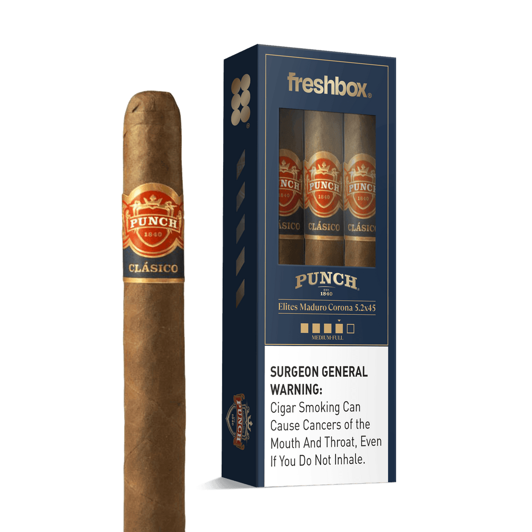 Punch Elites Maduro 5.2x45 FreshBox | Cigar 3-Pack FreshBox Punch 