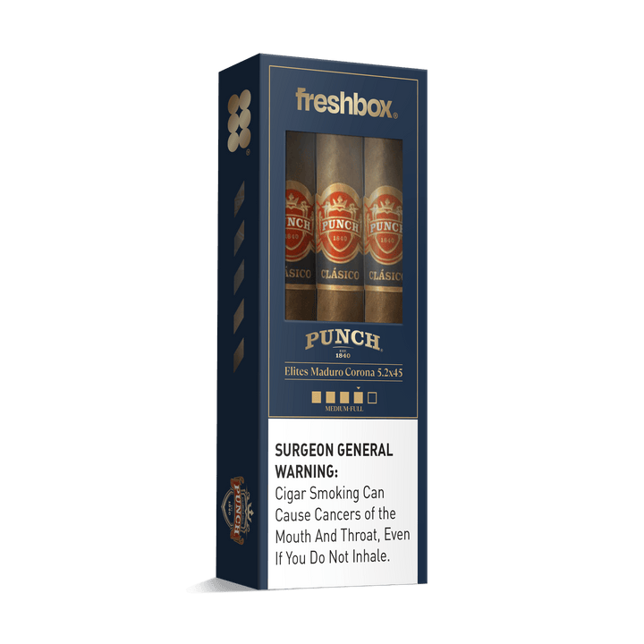 Punch Elites Maduro 5.2x45 FreshBox | Cigar 3-Pack FreshBox Punch 