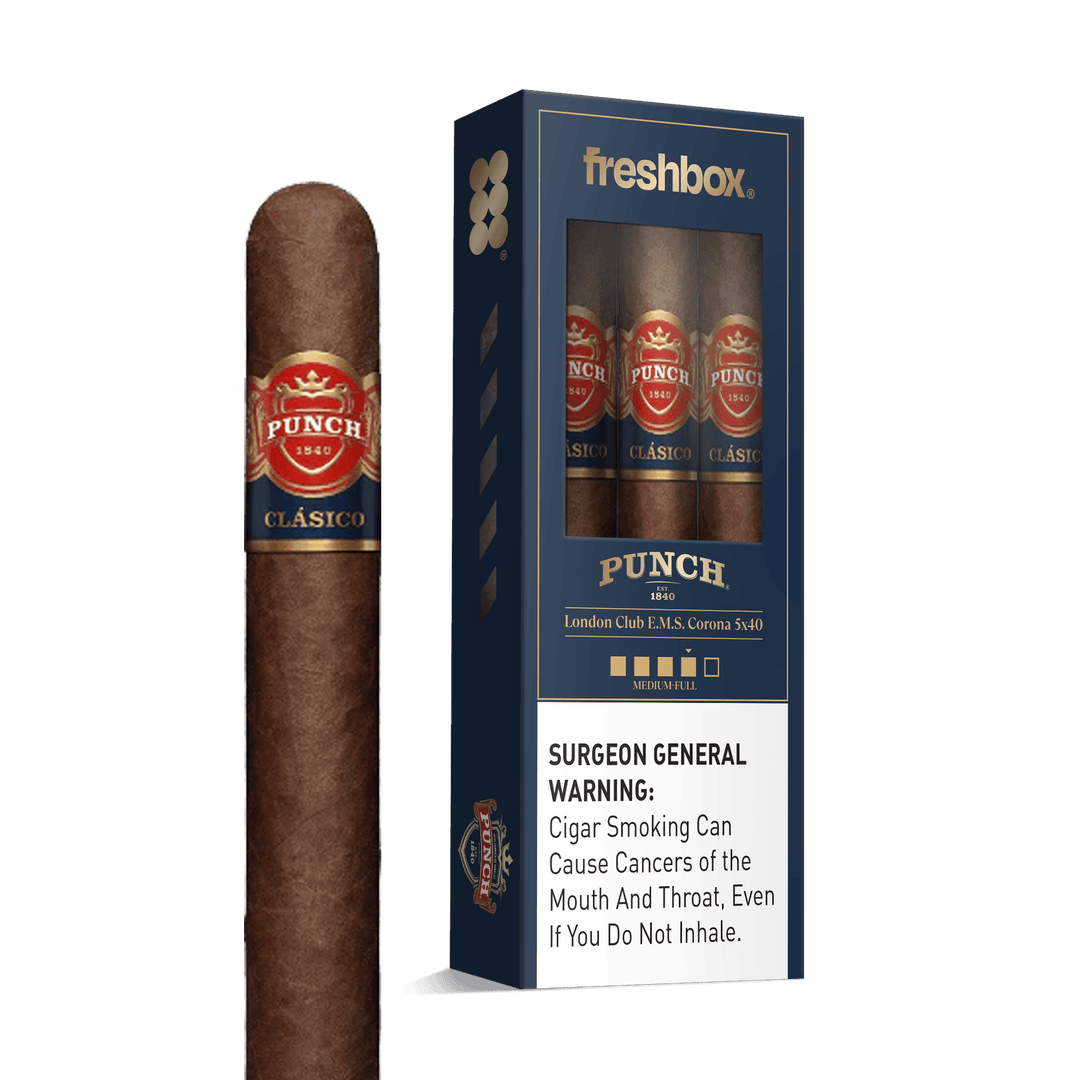 Punch London Club E.M.S. 5x40 FreshBox | Cigar 3-Pack FreshBox Punch 
