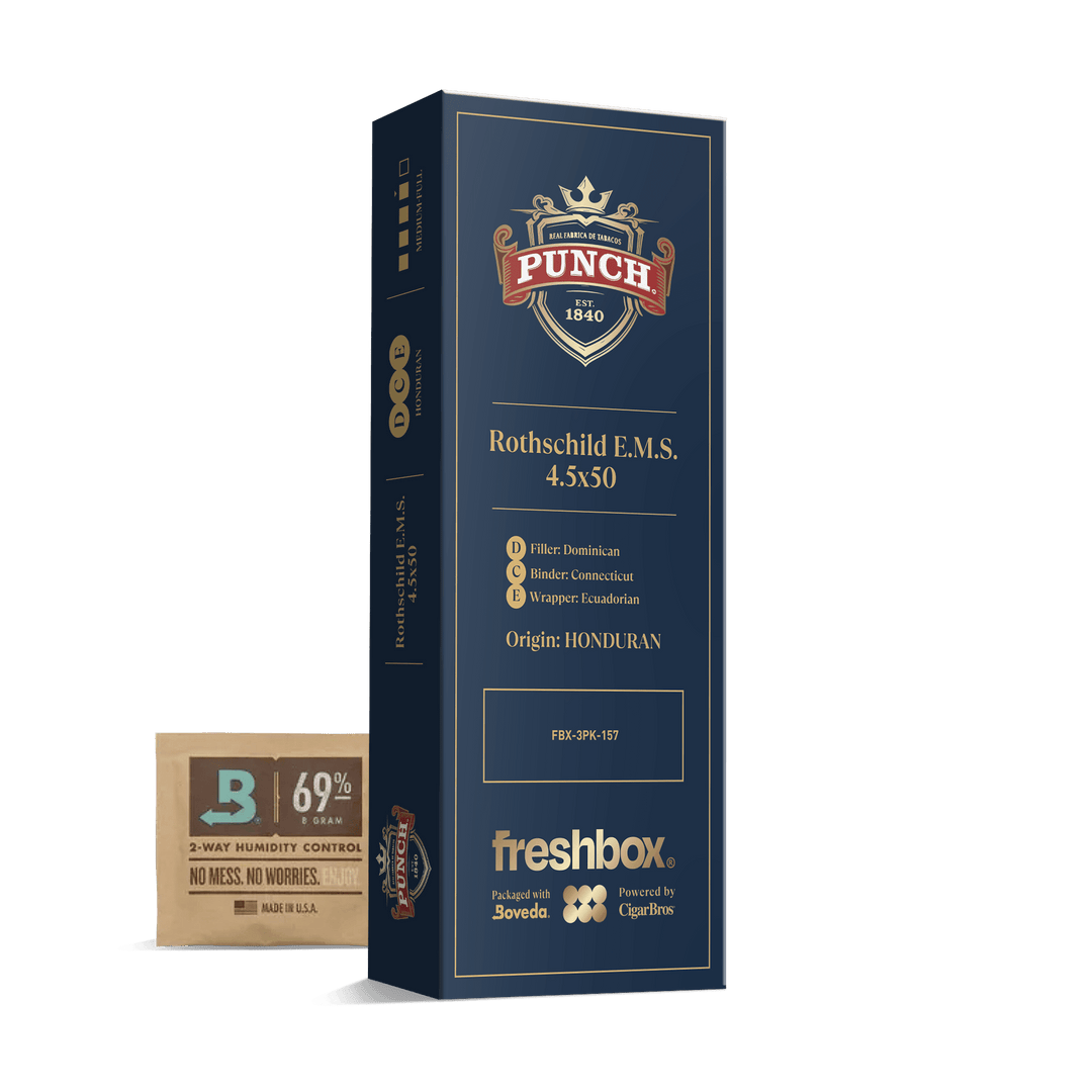 Punch Rothschild E.M.S. 4.5x50 FreshBox | Cigar 3-Pack FreshBox Punch 