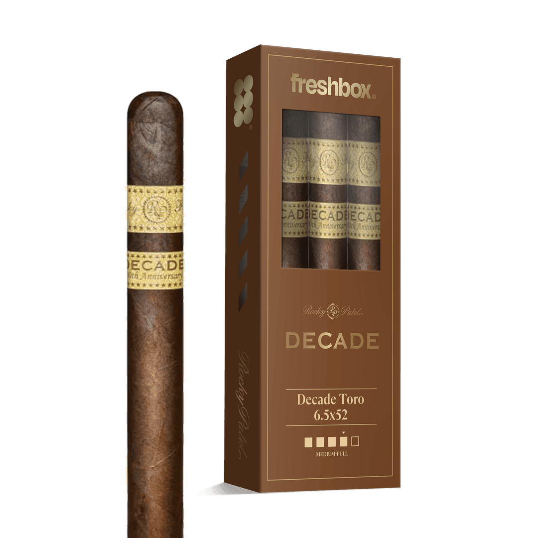 Rocky Patel Decade Toro 6.5x52 FreshBox | Cigar 3-Pack FreshBox Rocky Patel 