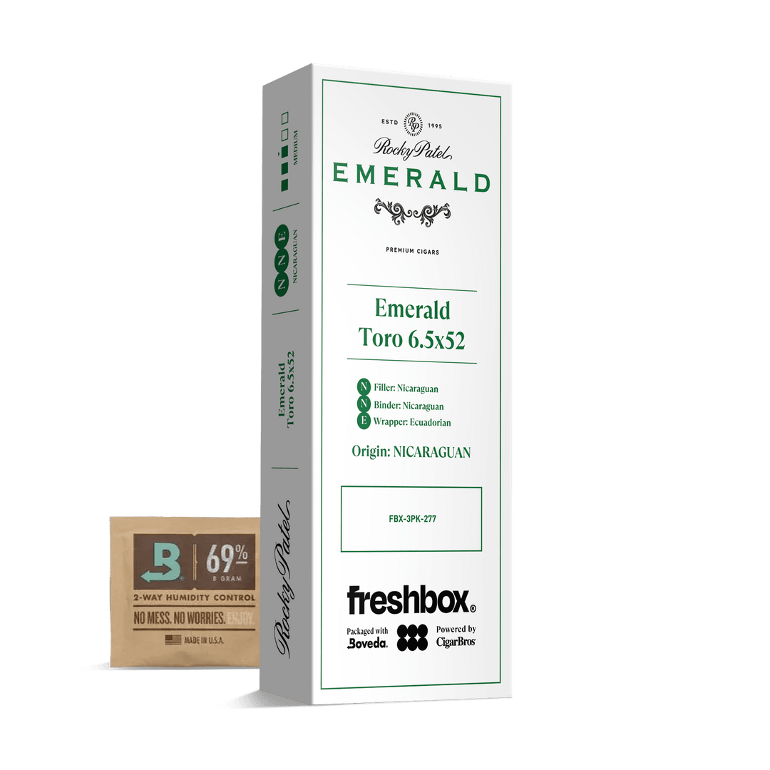 Rocky Patel Emerald Toro 6.5x52 FreshBox | Cigar 3-Pack FreshBox Rocky Patel 