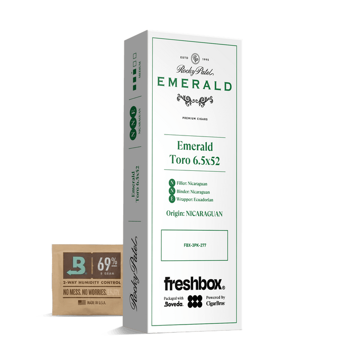 Rocky Patel Emerald Toro 6.5x52 FreshBox | Cigar 3-Pack FreshBox Rocky Patel 