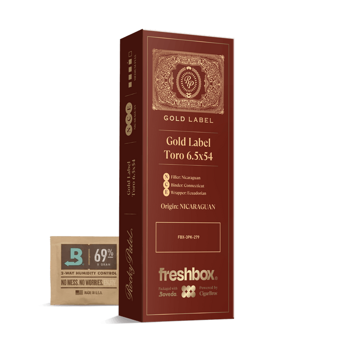 Rocky Patel Gold Label Toro 6.5x54 FreshBox | Cigar 3-Pack FreshBox Rocky Patel 