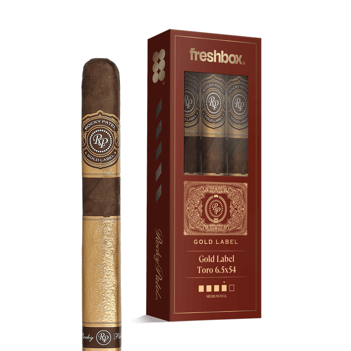 Rocky Patel Gold Label Toro 6.5x54 FreshBox | Cigar 3-Pack FreshBox Rocky Patel 