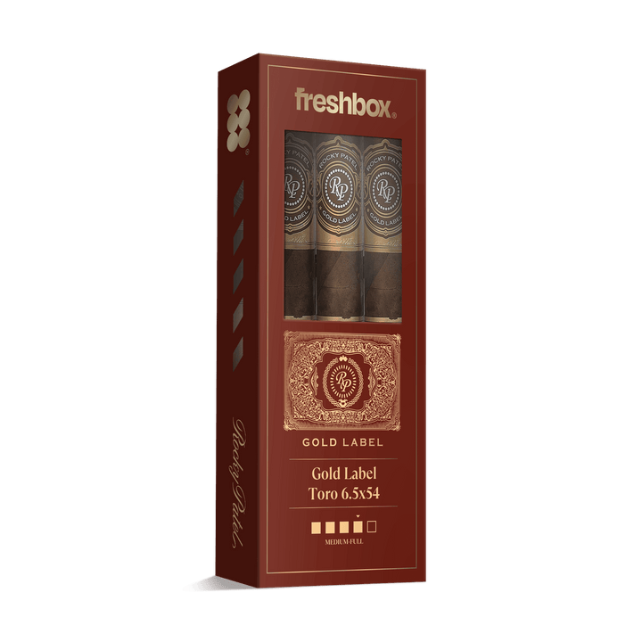 Rocky Patel Gold Label Toro 6.5x54 FreshBox | Cigar 3-Pack FreshBox Rocky Patel 