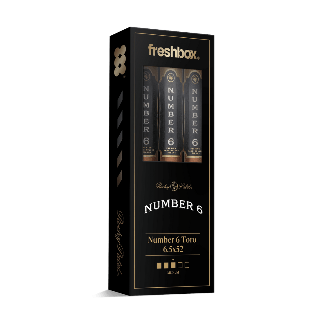 Rocky Patel Number 6 Toro 6.5x52 FreshBox | Cigar 3-Pack FreshBox Rocky Patel 